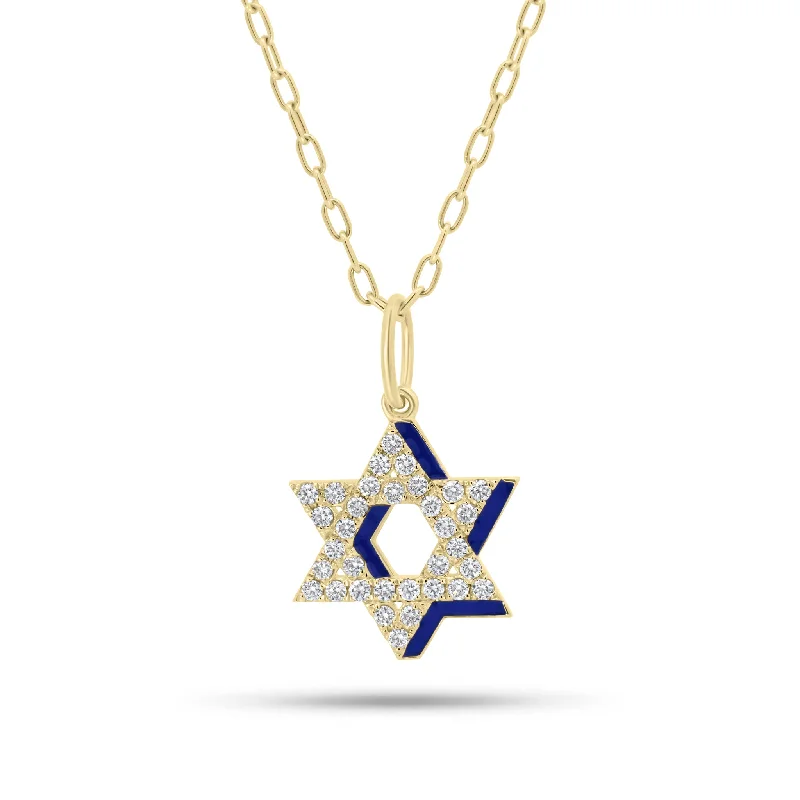 Timeless Elegance, Temporary Discounts – Act Fast Diamond & Enamel Star of David Pendant Timeless Elegance, Temporary Discounts – Act Fast Diamond & Enamel Star of David Pendant