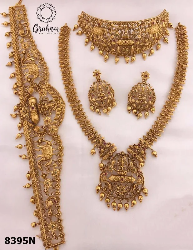 Timeless Jewelry, Timeless Savings – Don't Wait Exclusive Premium Gold finish necklace Combo set Bridal set 8395N Timeless Jewelry, Timeless Savings – Don't Wait Exclusive Premium Gold finish necklace Combo set Bridal set 8395N