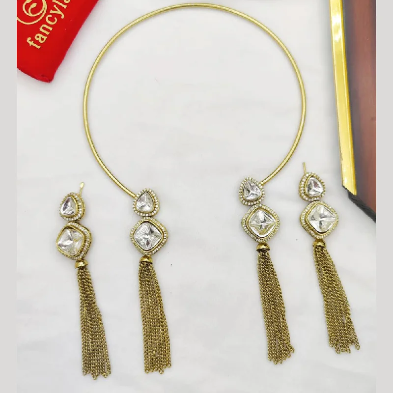 Must-Have Jewelry At Irresistible Discounts Fancyla Gold Plated Crystal Stone Necklace Set Must-Have Jewelry At Irresistible Discounts Fancyla Gold Plated Crystal Stone Necklace Set