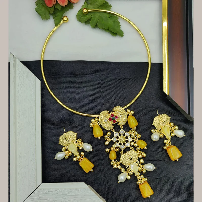 Jewelry Clearance Event – Last Chance For Stunning Deals Fancyla Gold Plated Kundan Stone And Beads Necklace Set Jewelry Clearance Event – Last Chance For Stunning Deals Fancyla Gold Plated Kundan Stone And Beads Necklace Set