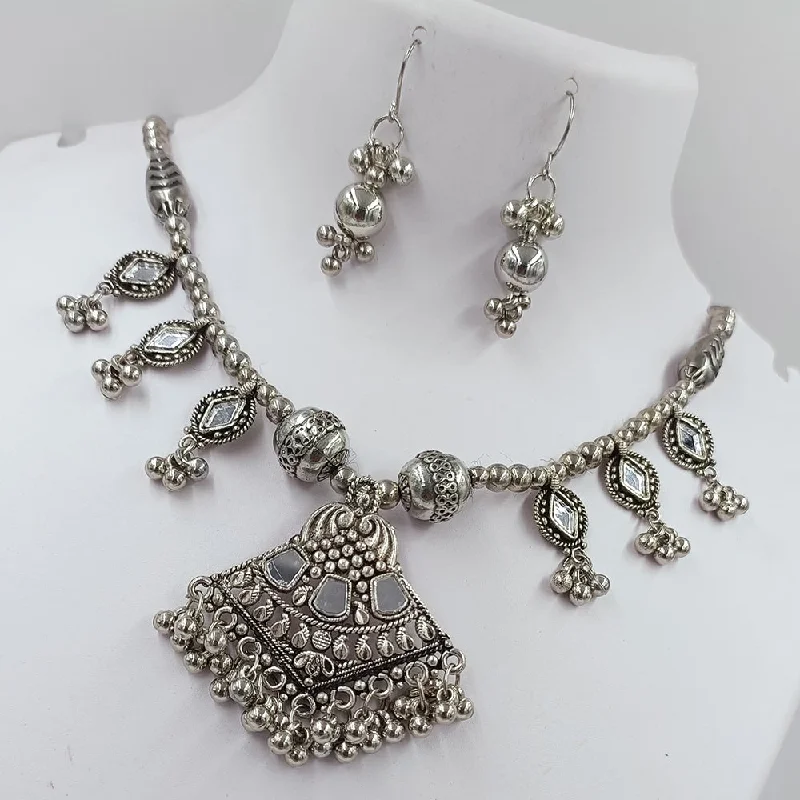 Make Every Moment Shine – Jewelry Discounts Available Kavita Art Oxidised Plated Mirror Necklace Set Make Every Moment Shine – Jewelry Discounts Available Kavita Art Oxidised Plated Mirror Necklace Set