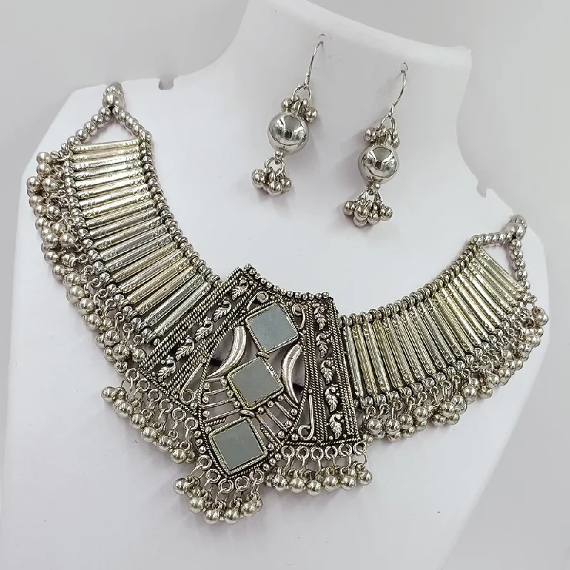 High-Quality Jewelry At A Fraction Of The Cost Kavita Art Oxidised Plated Mirror Necklace Set High-Quality Jewelry At A Fraction Of The Cost Kavita Art Oxidised Plated Mirror Necklace Set