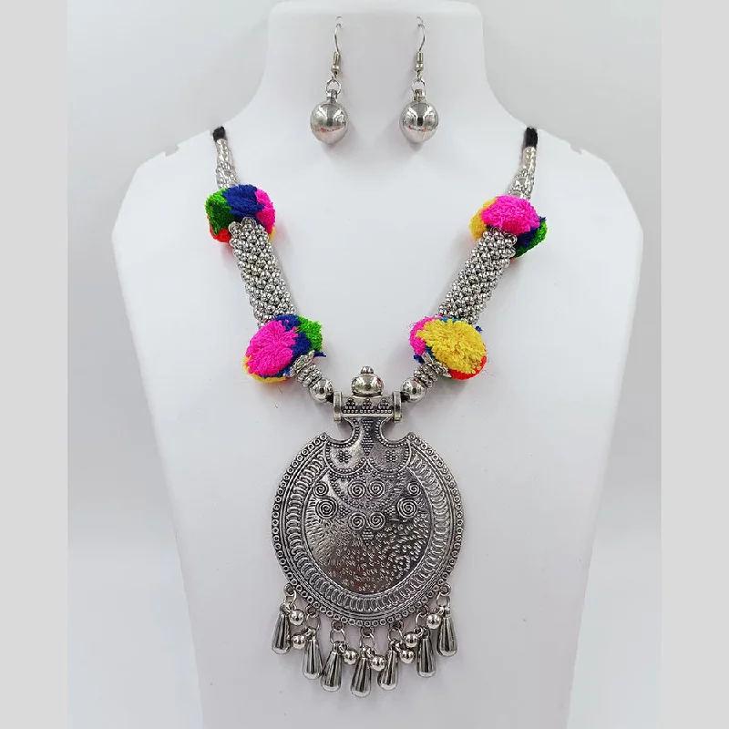 Once-A-Year Jewelry Sale – Grab Your Favorites Now Kavita Art Oxidised Plated Navratri Special Pom Pom Necklace Set Once-A-Year Jewelry Sale – Grab Your Favorites Now Kavita Art Oxidised Plated Navratri Special Pom Pom Necklace Set