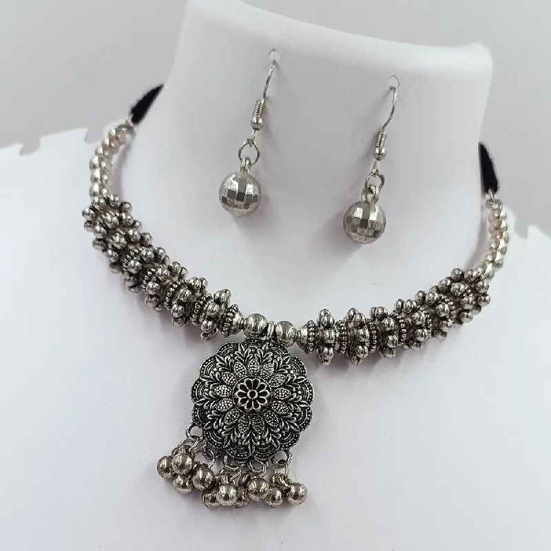 Celebrate Every Occasion With Sparkling Savings Kavita Art Oxidised Plated Necklace Set Celebrate Every Occasion With Sparkling Savings Kavita Art Oxidised Plated Necklace Set
