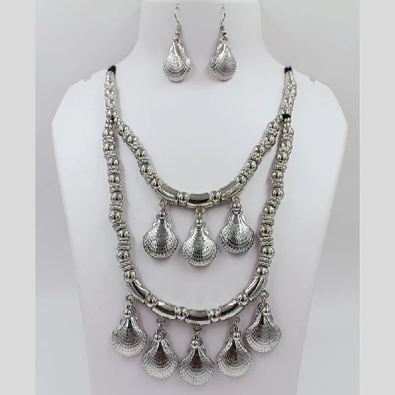 Don't Miss These Dazzling Jewelry Discounts Kavita Art Oxidised Plated Necklace Set