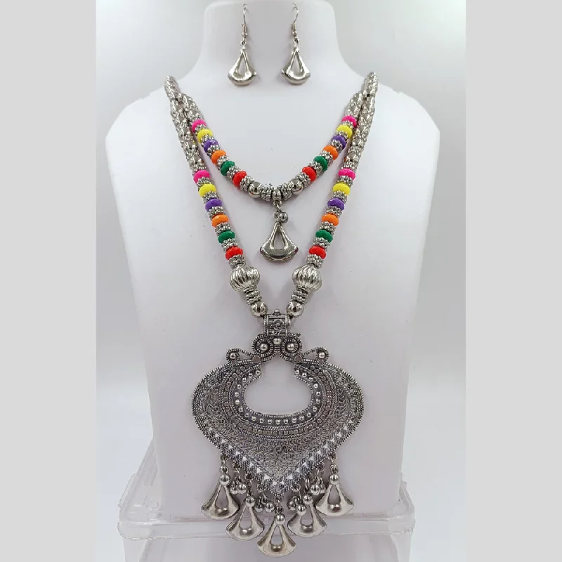 Unique Jewelry For Less – Shop The Sale Now Kavita Art Oxidised Plated Pearls Long Necklace Set Unique Jewelry For Less – Shop The Sale Now Kavita Art Oxidised Plated Pearls Long Necklace Set