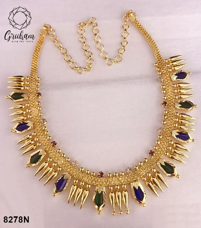 Jewelry Clearance Event – Stock Up Before It's Over Premium gold plated Kerala jewelry 8278N Jewelry Clearance Event – Stock Up Before It's Over Premium gold plated Kerala jewelry 8278N