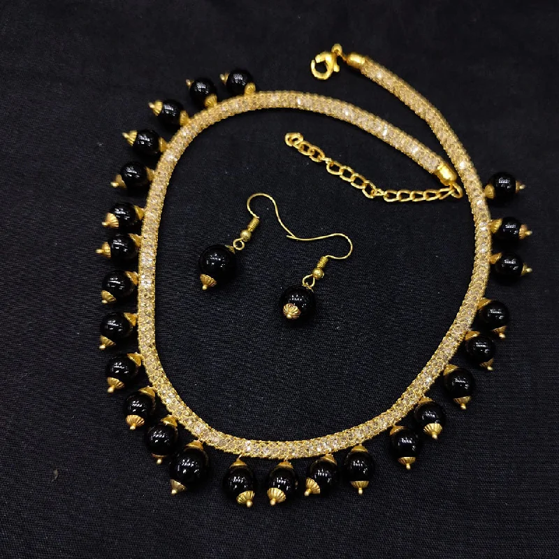 Everyday Jewelry Essentials Now On Sale SNERA  Gold Plated  Beads Necklace Set
