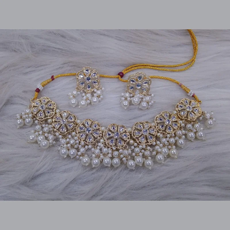 Breathtaking Jewelry At Limited-Time Savings SNERA Gold Plated Kundan Stone And Pearl Necklace Set Breathtaking Jewelry At Limited-Time Savings SNERA Gold Plated Kundan Stone And Pearl Necklace Set