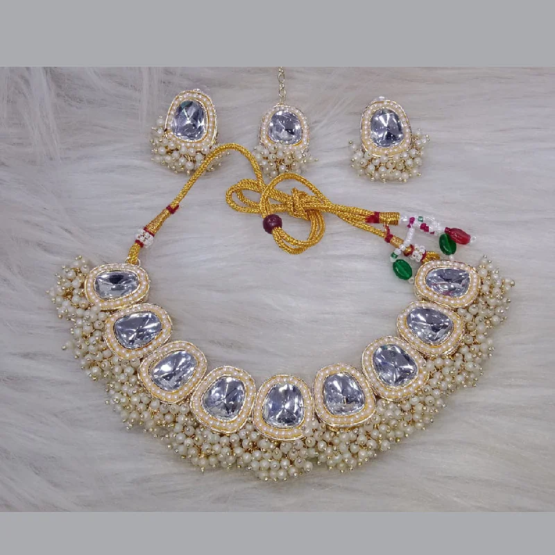 The Perfect Accessory For Less – Jewelry Sale Live SNERA Gold Plated Kundan Stone And Pearl Necklace Set The Perfect Accessory For Less – Jewelry Sale Live SNERA Gold Plated Kundan Stone And Pearl Necklace Set