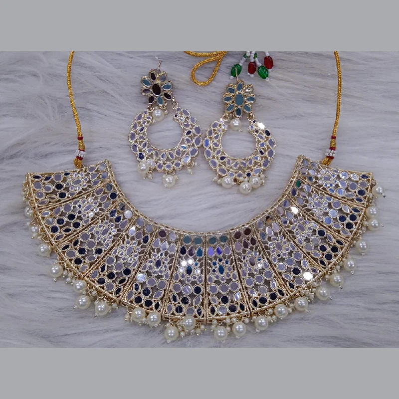 Exclusive Online Jewelry Sale – Don't Wait SNERA  Gold Plated Mirror Necklace Set