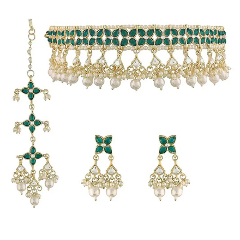 The Perfect Jewelry Piece At The Perfect Discount SNERA Gold Plated Pota Stone And Pearl Necklace Set The Perfect Jewelry Piece At The Perfect Discount SNERA Gold Plated Pota Stone And Pearl Necklace Set