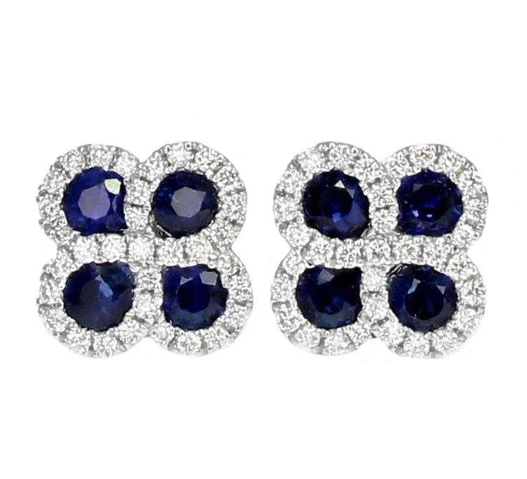 Must-Have Jewelry At Unbelievable Discounts Clover Sapphire Diamond Earring