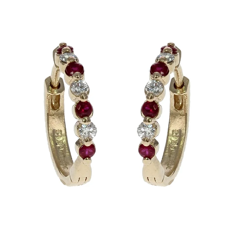 Seasonal Jewelry Clearance – Best Styles At The Lowest Prices Ruby Diamond Hoop Earrings Seasonal Jewelry Clearance – Best Styles At The Lowest Prices Ruby Diamond Hoop Earrings