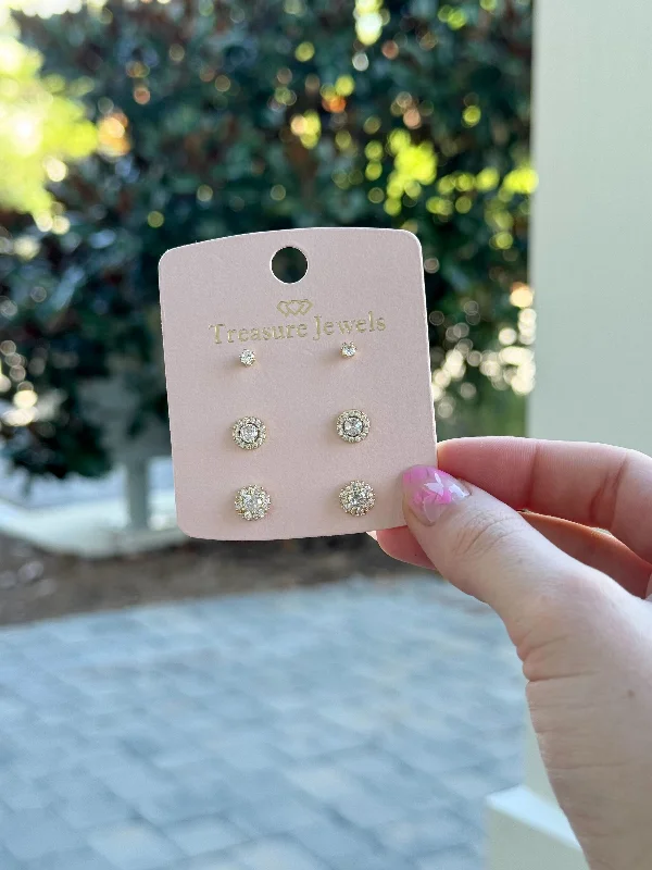 Elegant Jewelry, Exclusive Prices – Shop Now Little Diamond Stud Set by Treasure Jewels Elegant Jewelry, Exclusive Prices – Shop Now Little Diamond Stud Set by Treasure Jewels