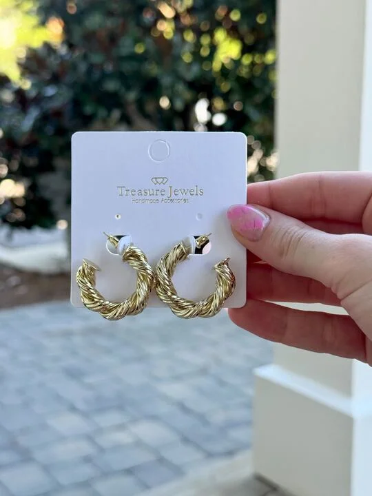 Grab Your Favorite Jewelry At The Lowest Prices The Jennifer Hoop Earrings by Treasure Jewels Grab Your Favorite Jewelry At The Lowest Prices The Jennifer Hoop Earrings by Treasure Jewels