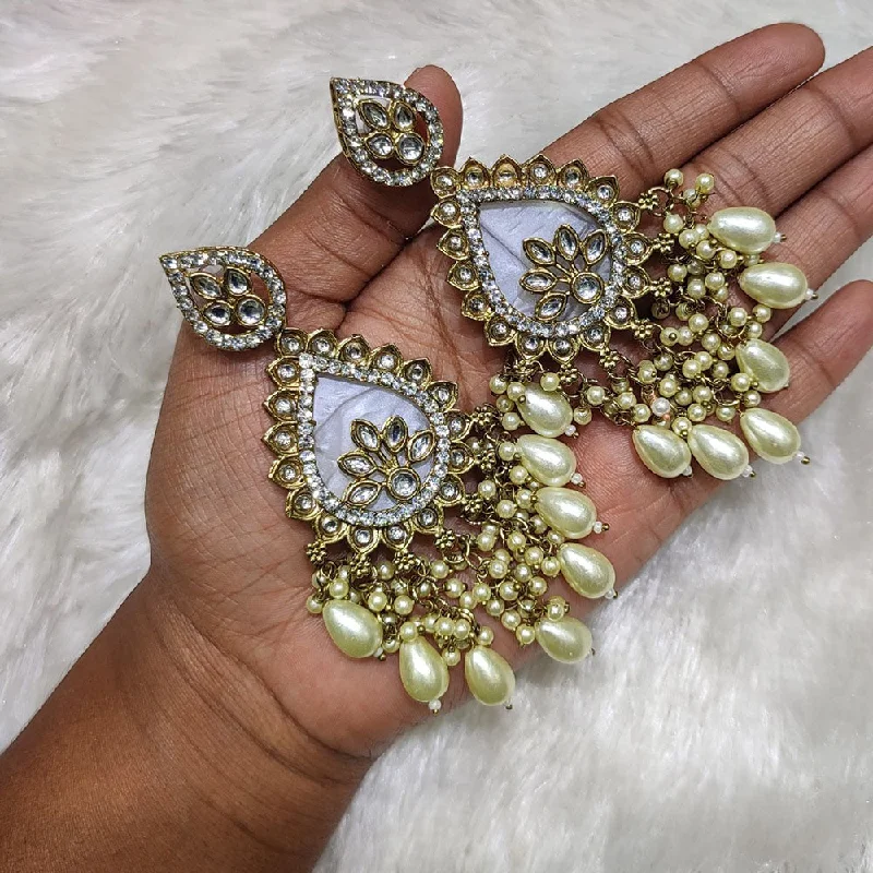 Affordable Elegance – Premium Jewelry At Special Prices Akruti Collection Gold Plated Crystal Stone And Pearls Dangler Earrings Affordable Elegance – Premium Jewelry At Special Prices Akruti Collection Gold Plated Crystal Stone And Pearls Dangler Earrings