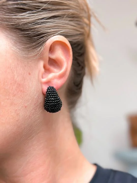 Unique Jewelry For Less – Shop The Sale Now Beaded Drop Earrings - Jet