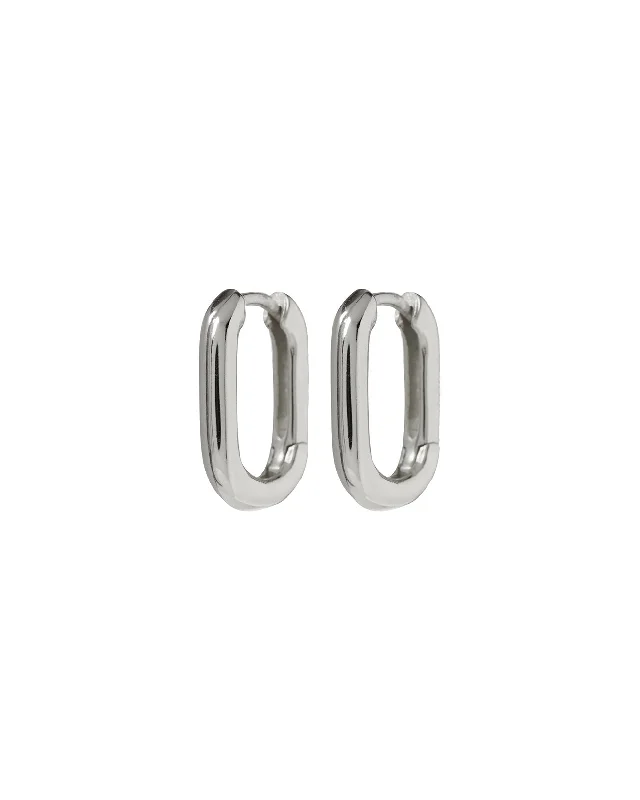 Huge Markdowns On Premium Jewelry Styles Chain Link Huggies- Silver