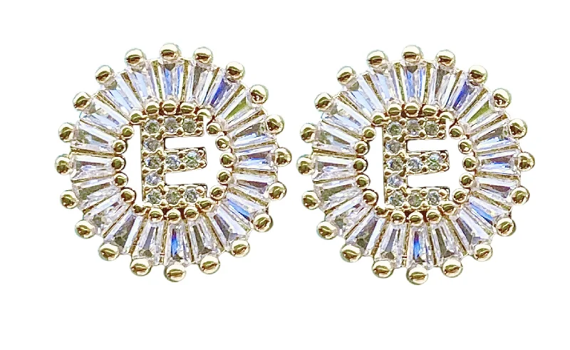 Huge Markdowns On Premium Jewelry Styles Circle Initial Studs