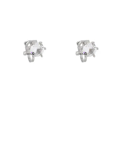 Beautiful Jewelry, Breathtaking Discounts – Hurry In Crystal Clip On Earrings - Silver Beautiful Jewelry, Breathtaking Discounts – Hurry In Crystal Clip On Earrings - Silver