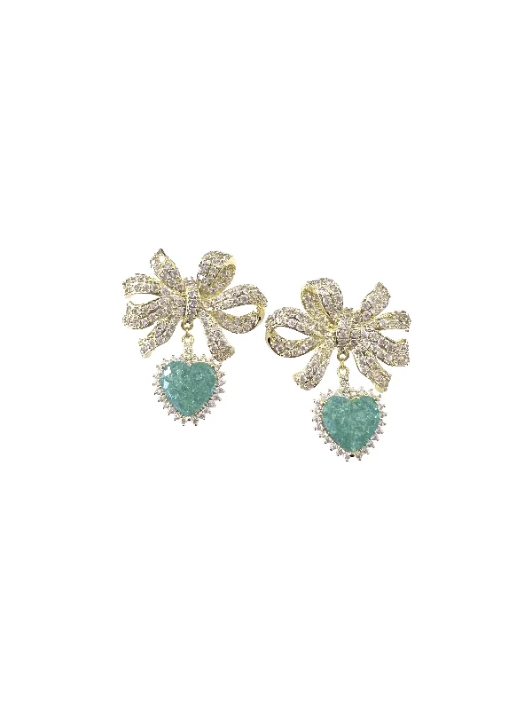 Sparkle More For Less – Jewelry Sale Happening Now CZ Bow Earring