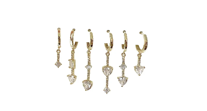 Don't Miss These Dazzling Jewelry Discounts Delaney Huggie Set