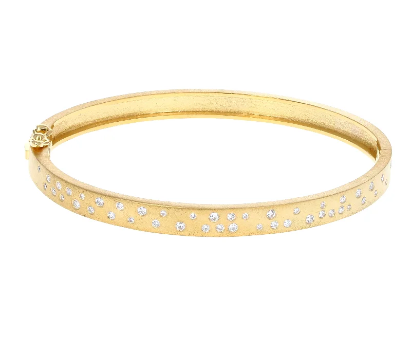Shop Elegant Jewelry At Unbeatable Prices Diamond Accented Gold Bangle Bracelet
