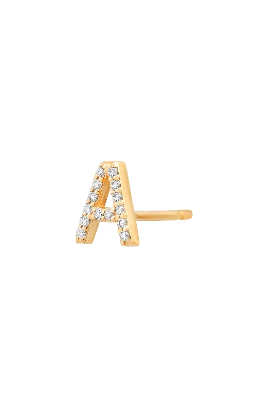 Shine Bright With Our Special Jewelry Promotions Diamond Initial Earring