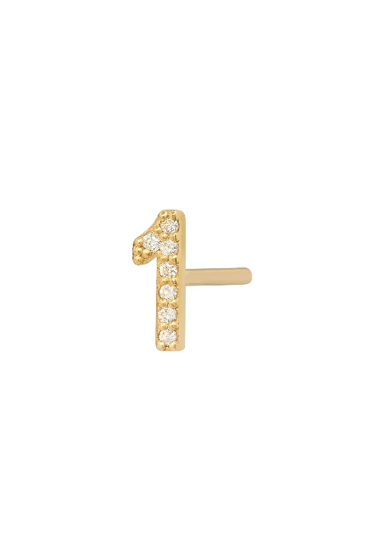 Don't Miss Out – Shop Elegant Jewelry For Less Diamond Number Earring