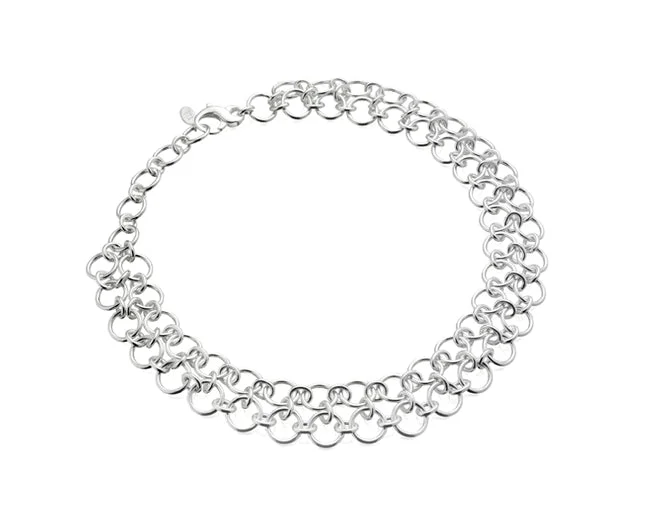 Trendy Minimalist Jewelry For Everyday Wear Double Strand Infinity Necklace