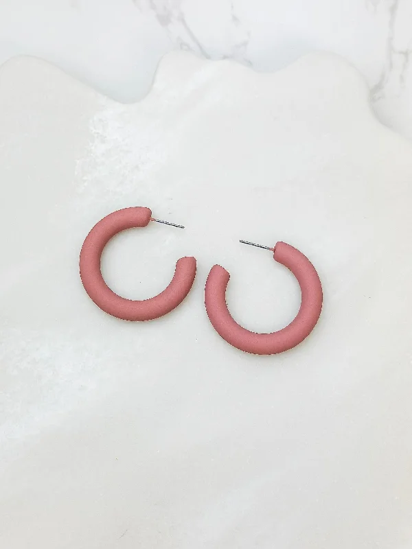 Luxury Jewelry Clearance – Shop Premium Styles Now Fall Color Coated Hoop Earrings - Rose Luxury Jewelry Clearance – Shop Premium Styles Now Fall Color Coated Hoop Earrings - Rose