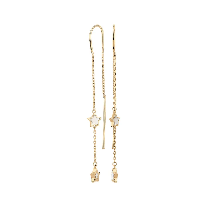 Limited-Time Jewelry Sale – Don't Miss Out On Dazzling Discounts Fancy thread earrings with mother of pearl in 10 carat yellow gold Limited-Time Jewelry Sale – Don't Miss Out On Dazzling Discounts Fancy thread earrings with mother of pearl in 10 carat yellow gold