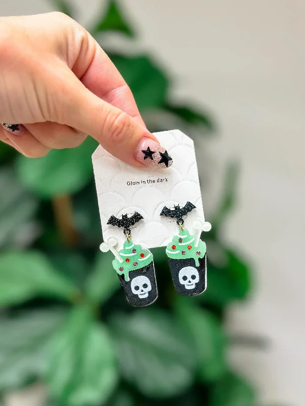 Shine Without Limits – Jewelry Sale Happening Now Glow In The Dark Spooky Drink Dangle Earrings Shine Without Limits – Jewelry Sale Happening Now Glow In The Dark Spooky Drink Dangle Earrings