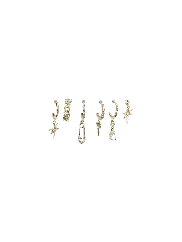 Limited-Stock Jewelry Sale – Once It's Gone, It's Gone Multi Huggie Set 7