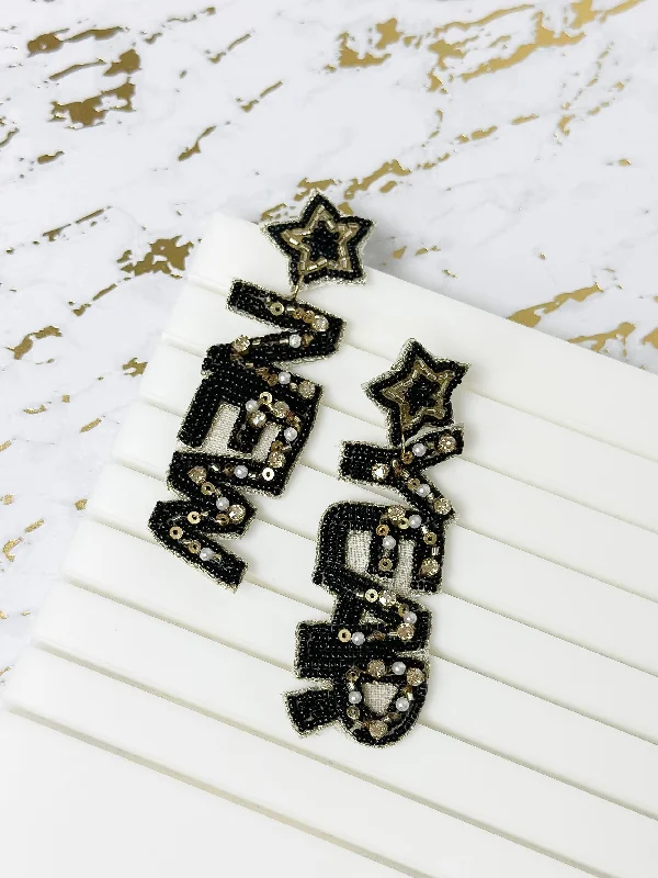 Luxury Meets Affordability – Jewelry Sale Live Now 'New Year' Festive Beaded Dangle Earrings - Gold Luxury Meets Affordability – Jewelry Sale Live Now 'New Year' Festive Beaded Dangle Earrings - Gold