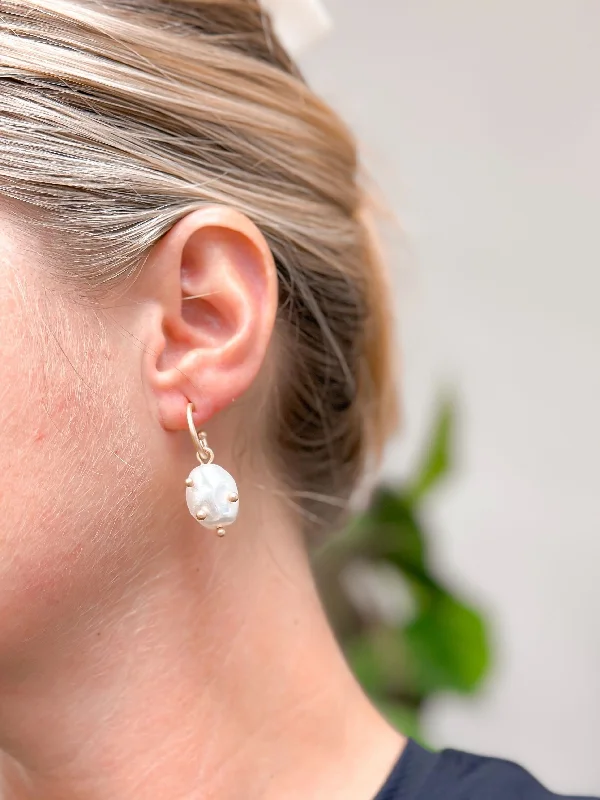 Best Jewelry Sale Prices – Limited-Time Offer Pearl Dot Dangle Earrings - Gold