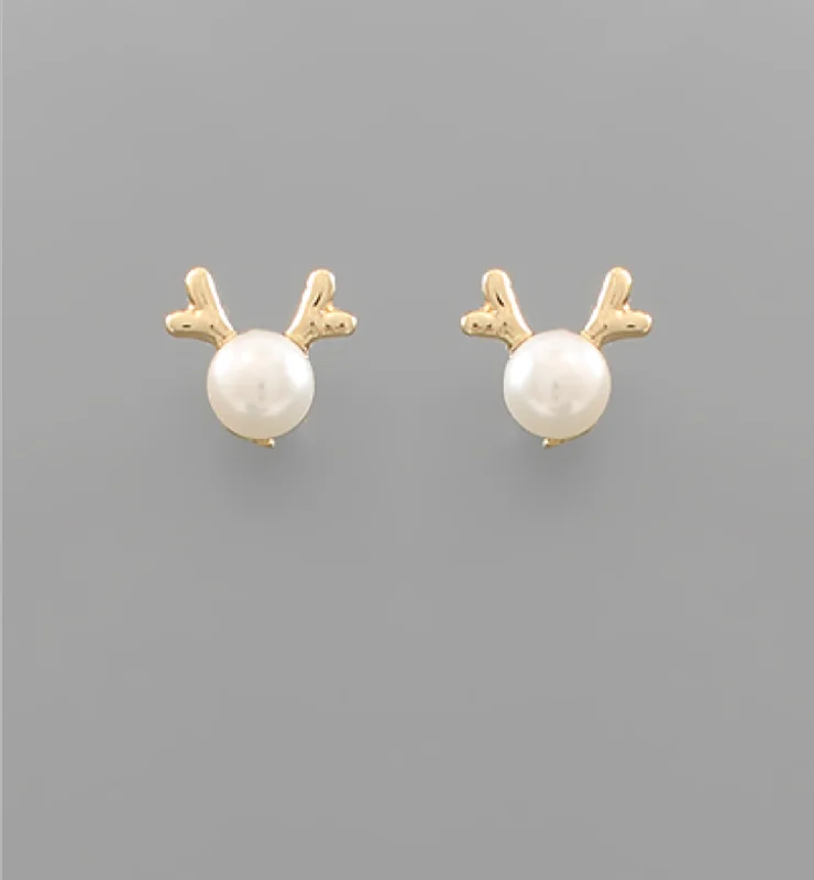 Exclusive Gemstone Jewelry At Special Prices Pearl Reindeer Studs