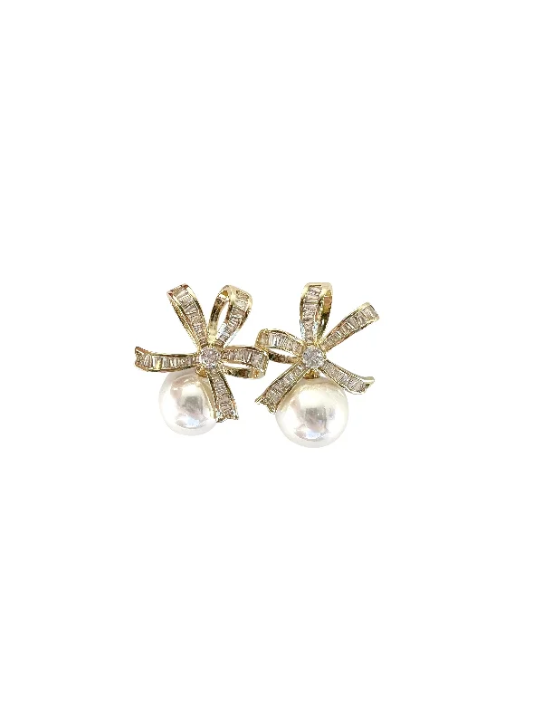 Buy More, Save More On Stunning Jewelry Designs Pearl Ribbon Earring