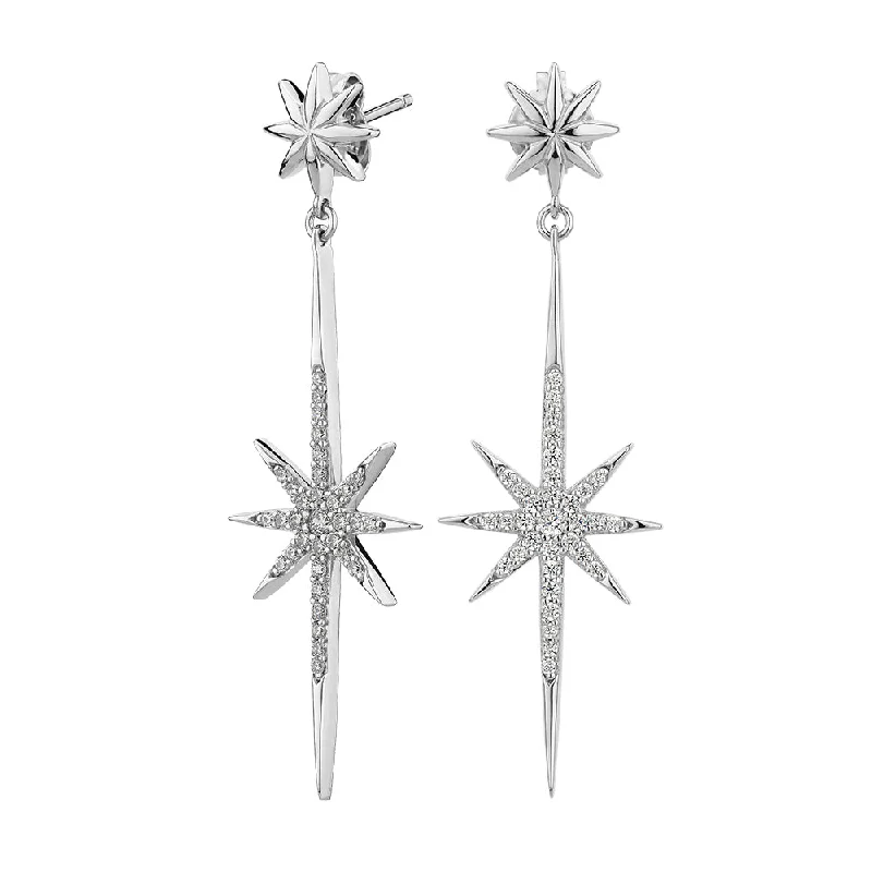 Timeless Jewelry At Special Discount Rates Round Brilliant drop earrings with 0.61 carats* of diamond simulants in sterling silver Timeless Jewelry At Special Discount Rates Round Brilliant drop earrings with 0.61 carats* of diamond simulants in sterling silver