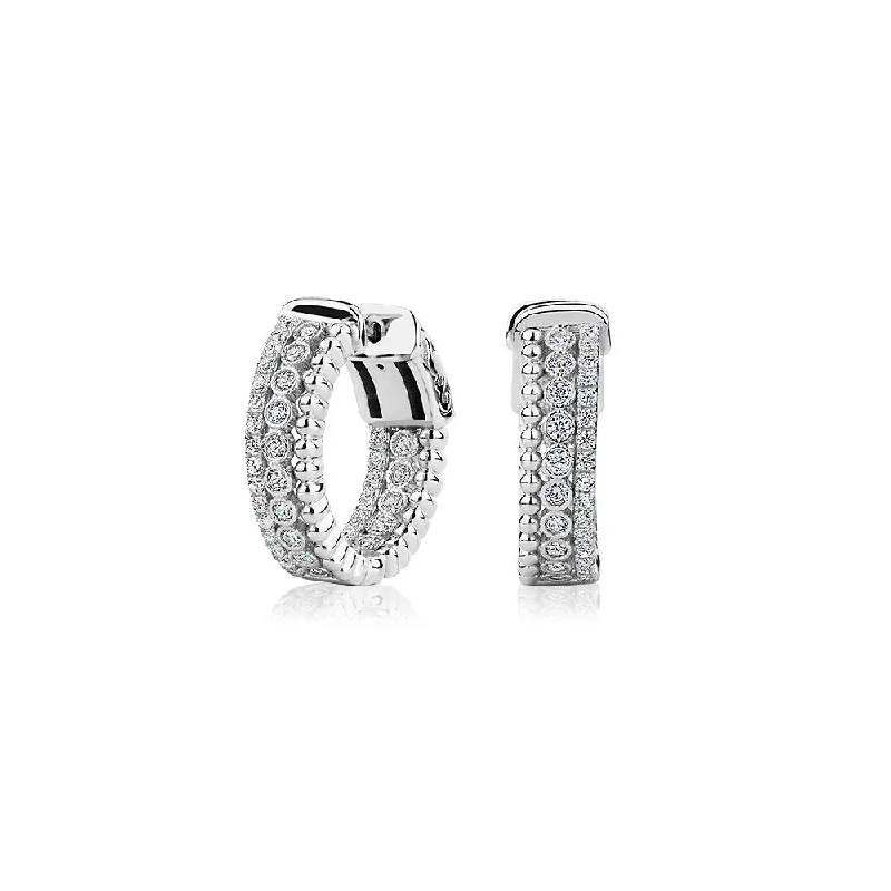 Celebrate With Sparkle – Jewelry Sale Now Live Round Brilliant hoop earrings with 0.93 carats* of diamond simulants in sterling silver Celebrate With Sparkle – Jewelry Sale Now Live Round Brilliant hoop earrings with 0.93 carats* of diamond simulants in sterling silver