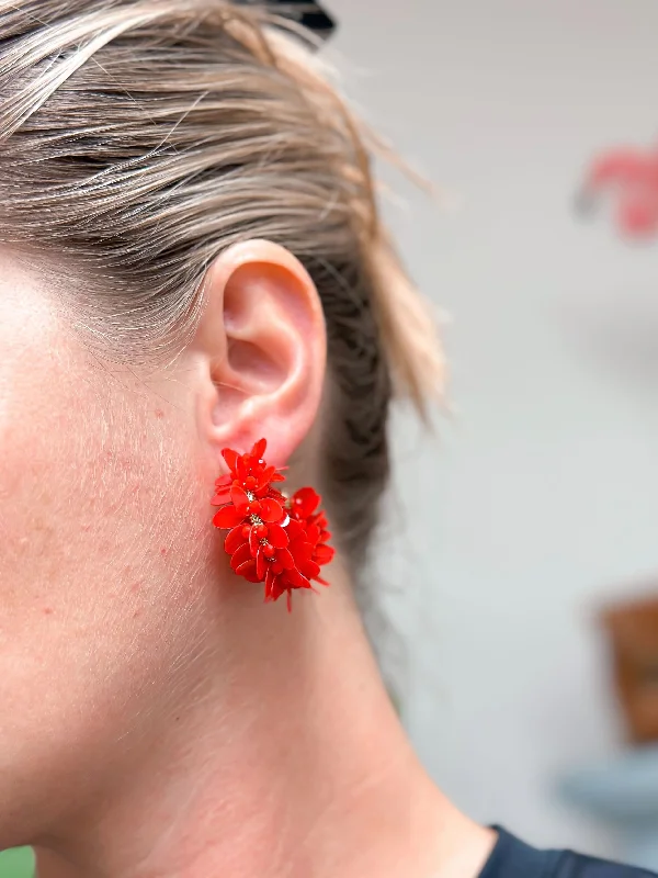 The Biggest Jewelry Sale Of The Year Is Here Shiny Sequin Hoop Earrings - Red