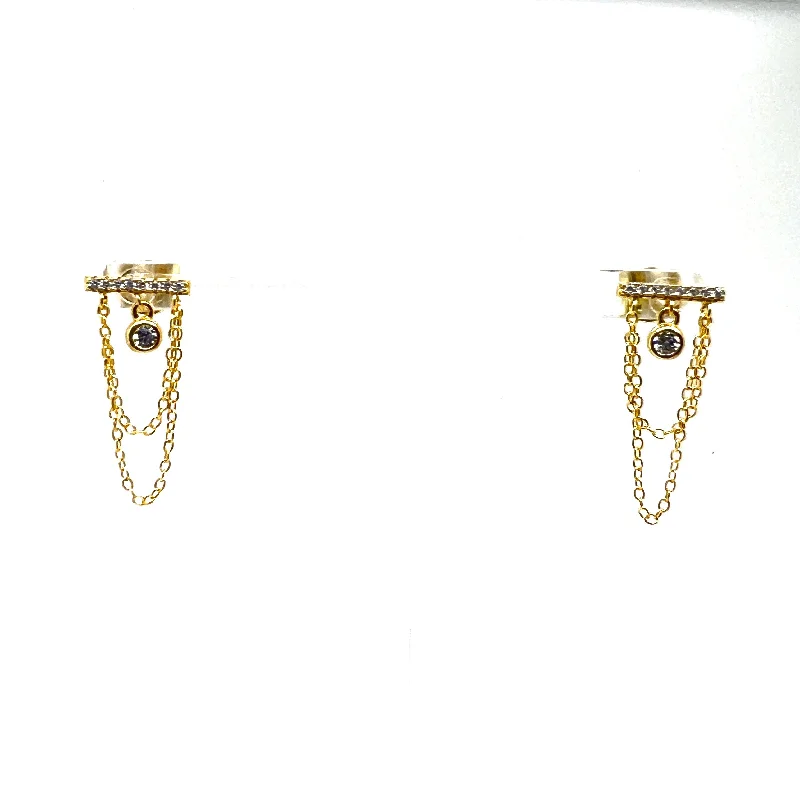 Elegant Jewelry, Exclusive Prices – Shop Now Single Solitaire Chain Hoop Hugger