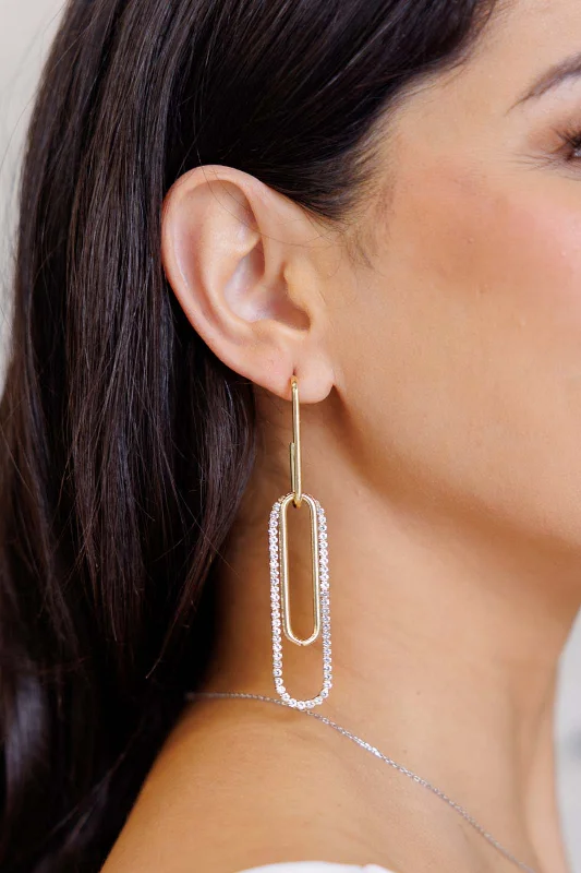 Your Perfect Accessory Now At The Best Price Sonia Link Earrings In Gold - 11/22