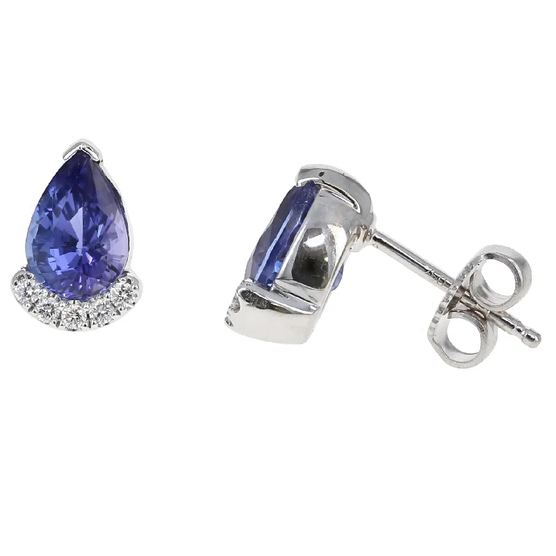 Limited-Time Jewelry Sale – Elegant Styles At Less Tanzanite and Diamond Earrings