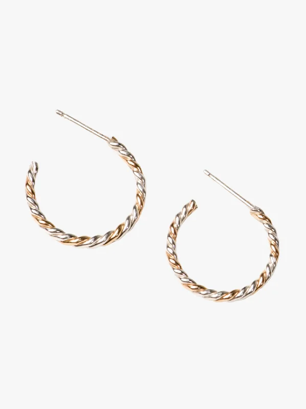 Don't Miss Out On Bestselling Jewelry At Special Prices Two-Tone Twist Hoops