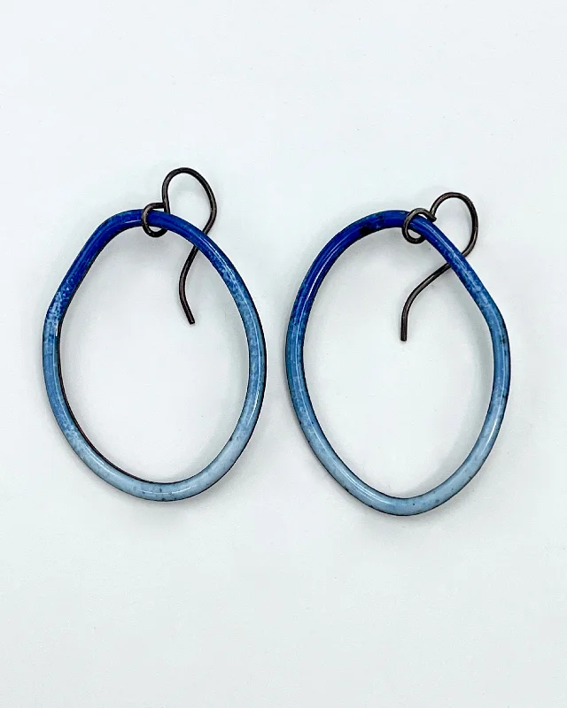 Personalized Engraved Jewelry For Meaningful Gifts Wonky Wire Enamel Earrings