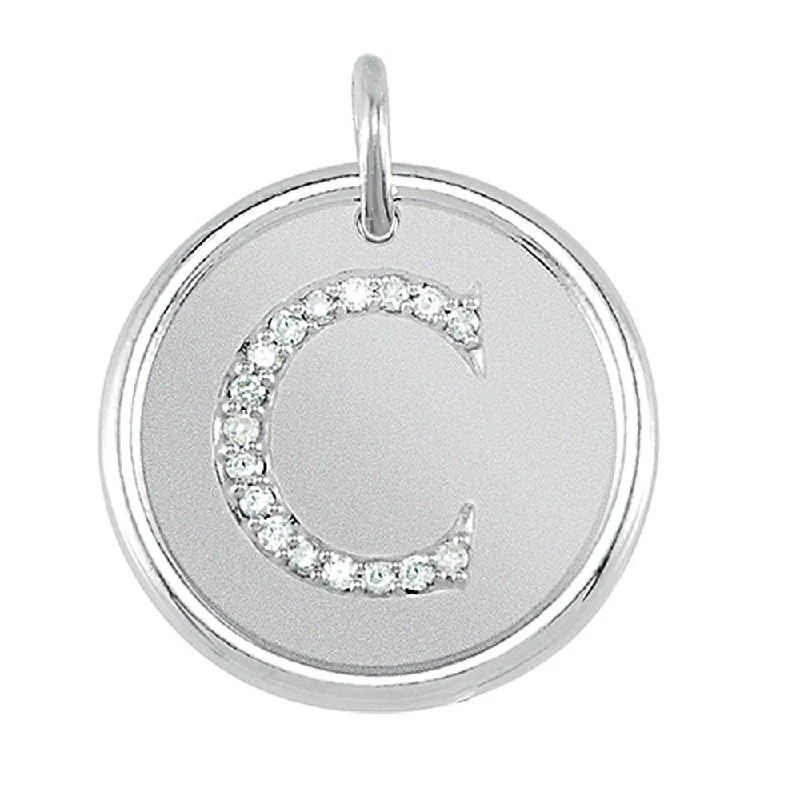 Limited-Stock Jewelry Clearance – Grab Your Favorites Now .08 Ctw G-H, I1 Diamond Initial 17mm 14k White Gold Pendant Letter C Limited-Stock Jewelry Clearance – Grab Your Favorites Now .08 Ctw G-H, I1 Diamond Initial 17mm 14k White Gold Pendant Letter C