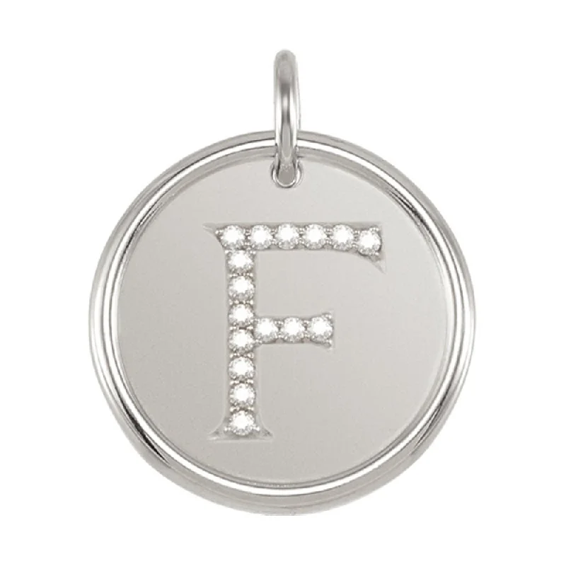 Luxury Jewelry Sale – Elegant Styles At Unbeatable Prices .08 Ctw G-H, I1 Diamond Initial 17mm 14k White Gold Pendant Letter F Luxury Jewelry Sale – Elegant Styles At Unbeatable Prices .08 Ctw G-H, I1 Diamond Initial 17mm 14k White Gold Pendant Letter F