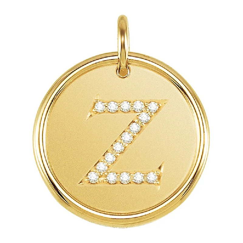 Personalized Jewelry Sale – Unique Pieces At Great Prices .08 Ctw G-H, I1 Diamond Initial 17mm 14k Yellow Gold Pendant Letter Z Personalized Jewelry Sale – Unique Pieces At Great Prices .08 Ctw G-H, I1 Diamond Initial 17mm 14k Yellow Gold Pendant Letter Z